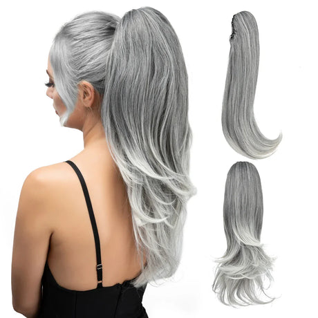 Synthetic Claw Clip In Ponytail Hair Extensions Hairpiece