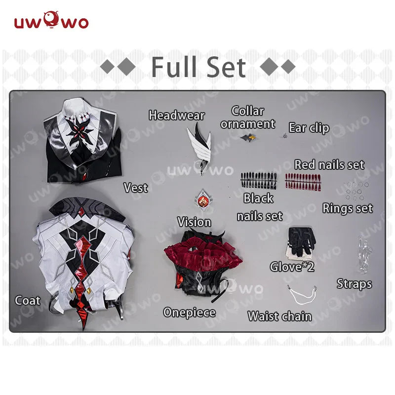 Pre-Sale Uwowo Exclusive Genshin Impact Arlecchino Cosplay Costume