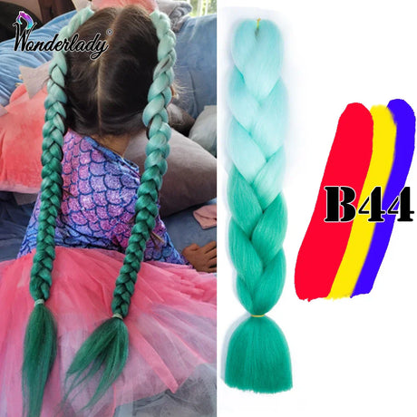 Wonderlady Color Long Colored Braiding Hair Jumbo Braids