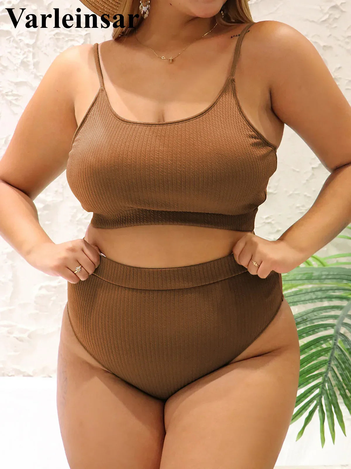 Ribbed Bikini Size Swimwear Women