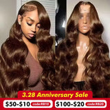 Chocolate Brown Lace Front Wigs Body Wave Lace