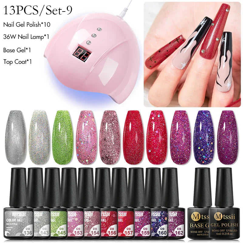 Gel Nail Polish Set With W