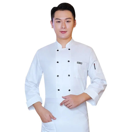 Breathable Mesh Chef Uniform Long-Sleeved For Men And