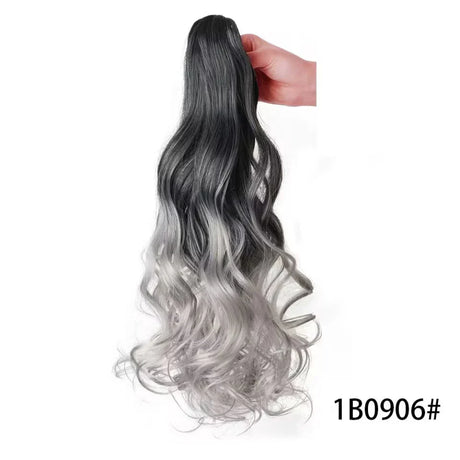 Ponytail Extension Wavy Curly Ponytail Hair Extension Synthetic