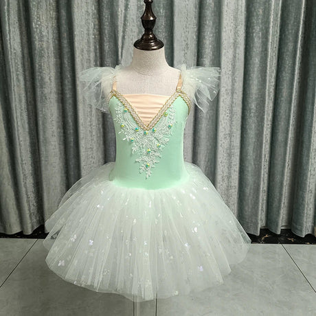 New Ballerina Fairy Prom Party Costume Kids Blue