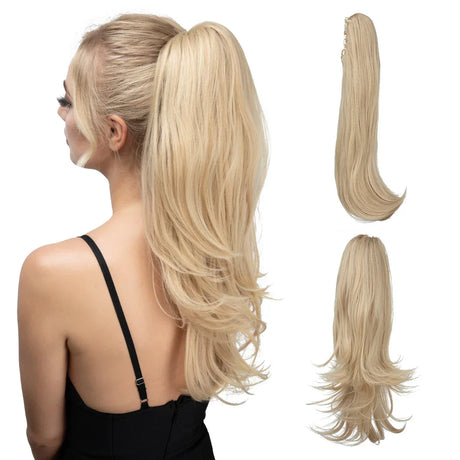 Synthetic Claw Clip In Ponytail Hair Extensions Hairpiece