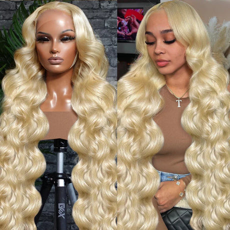 Body Wave Honey Blonde Lace Front Human