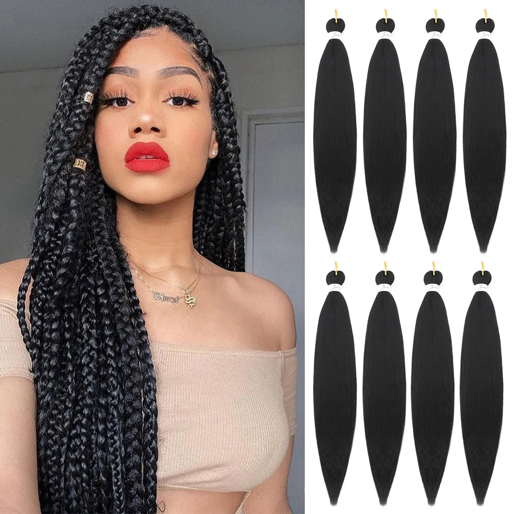 Braiding Hair Pre Stretched Synthetic Braid Extensions Jumbo