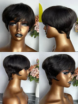 Human Hair Wigs Short Pixie Cut Wig Human