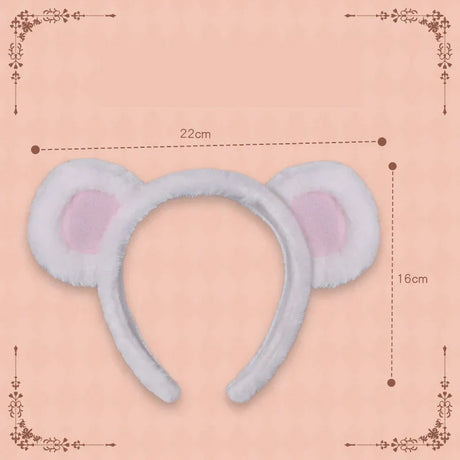 Lolita Plush Hair Hoop Animal Bear Ears Headwear