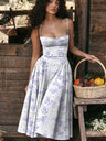 Summer Floral Slip Dress Women Sexy Tube Tops