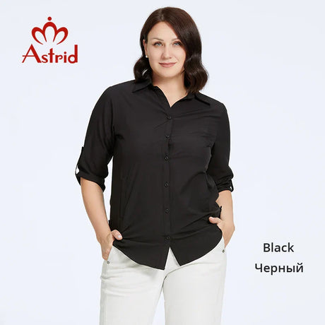 Astrid Autumn Women' Shirt Blouses Elegant Office Clothing