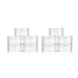 G Round Clear Jars With Screw Cap Lid