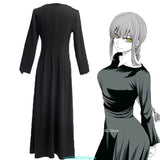 Anime Chainsaw Man Makima Black Dress Cosplay Costume