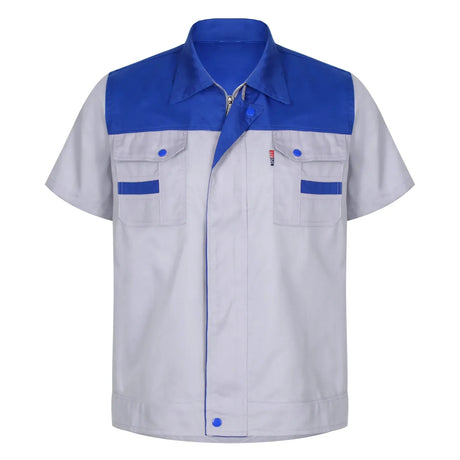 Men Women Short Sleeve Work Coat Workshop Shirts