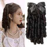 As Synthetic Retro Ponytail With Comb Europen Princess