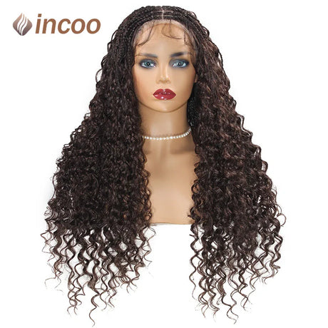 Bohemia Full Lace Box Braided Wig Synthetic