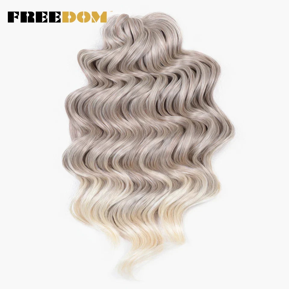 Freedom Deep Wavy Twist Crochet Hair Synthetic Curly