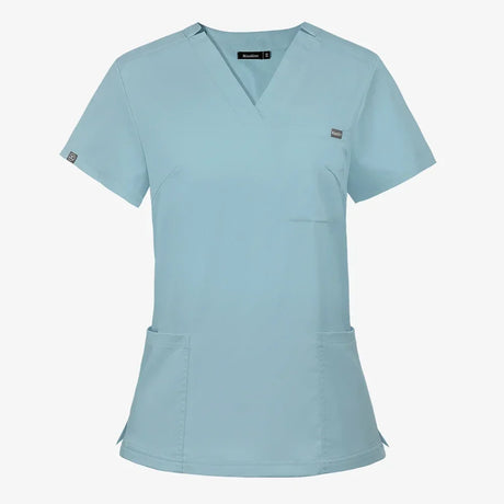 Dentist Scrubs Tops Fashion Hotel Workwear Scrub Shirts