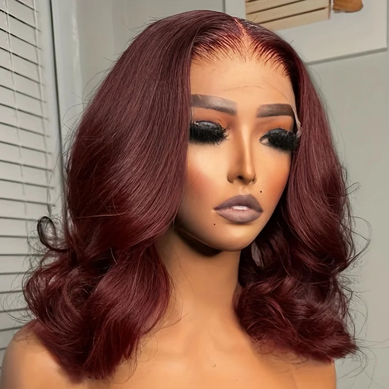 Body Wave J Burgundy X Lace Front