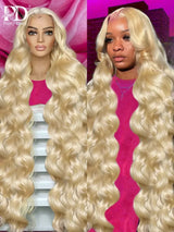 Blonde Hd Body Wave Transparent X Lace Front