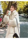 Winter Women Parka New Long Straight Down Cotton