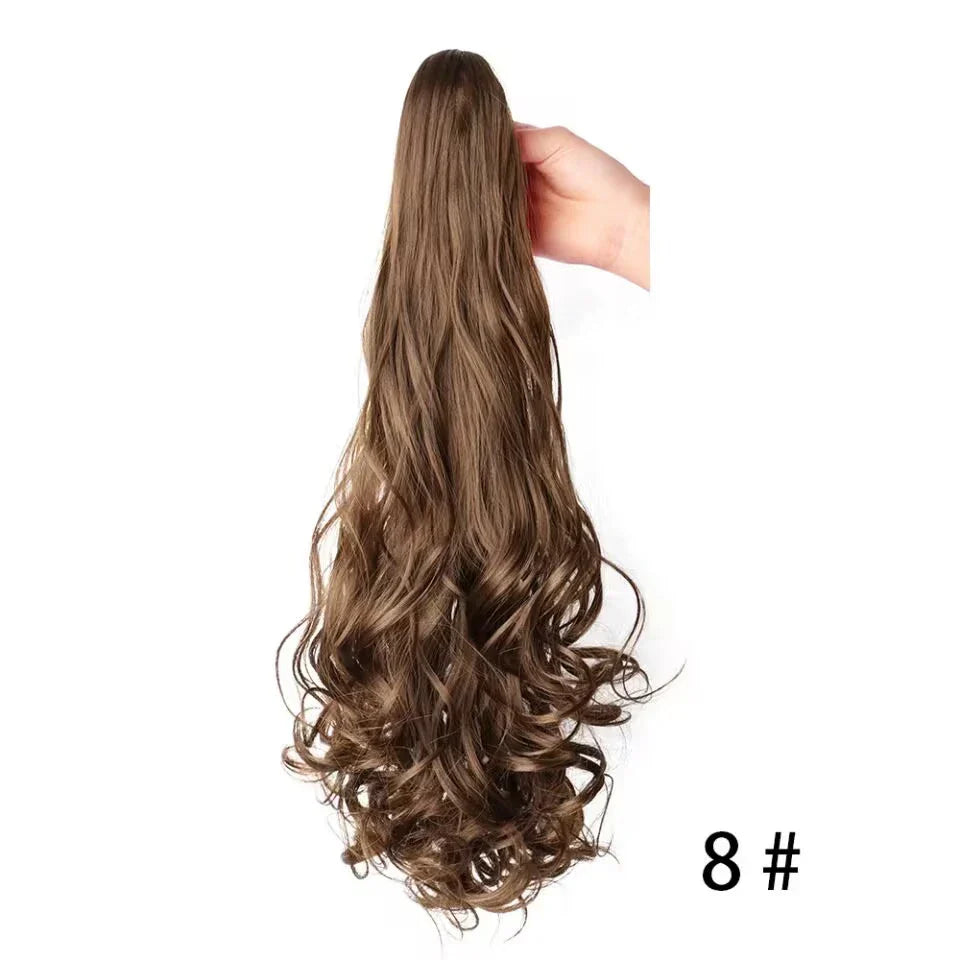 Ponytail Extension Wavy Curly Ponytail Hair Extension Synthetic