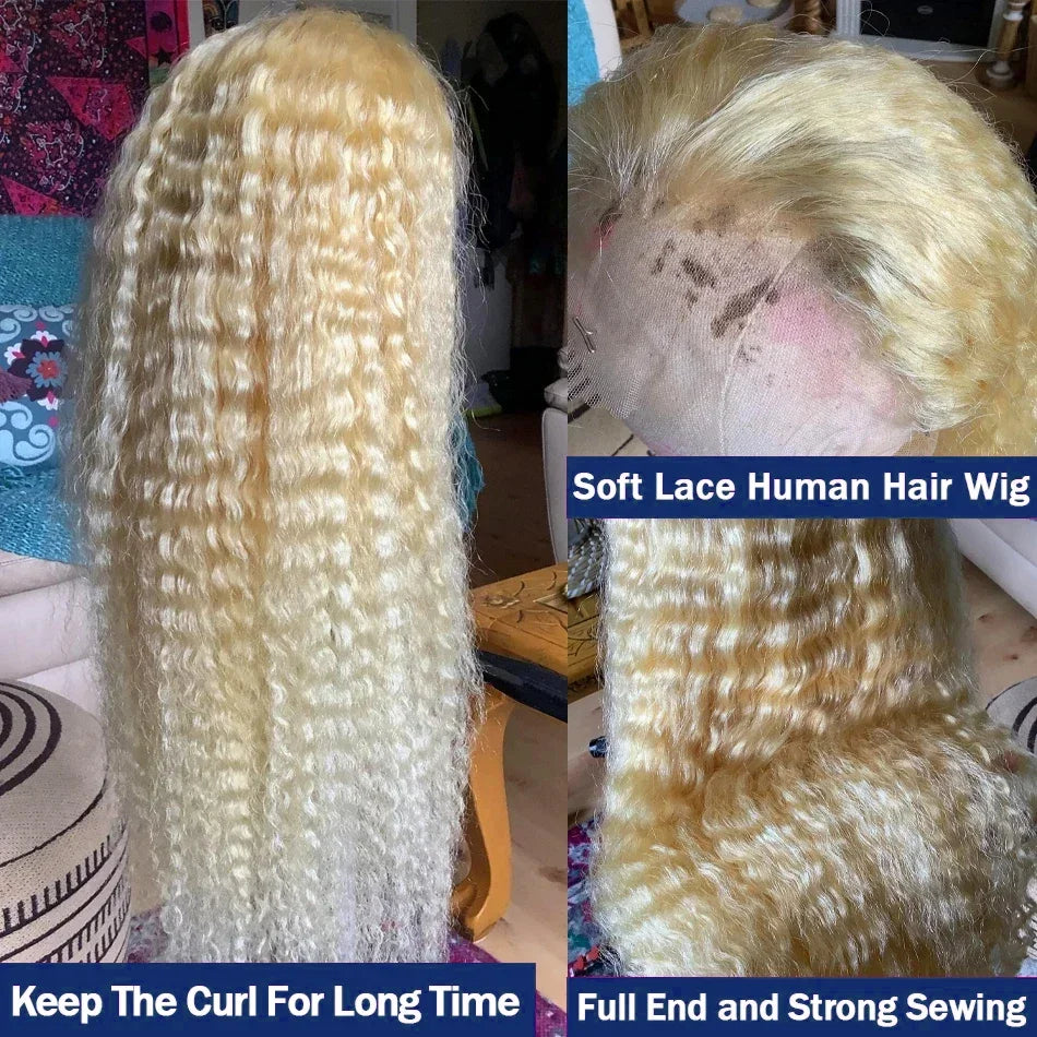 Wiggogo Blonde Lace Front Wig Glueless Hd Lace
