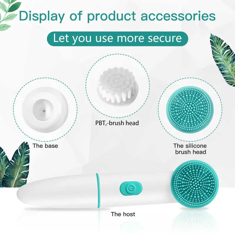 Electric Face Cleansing Brush For Facial Skin Care