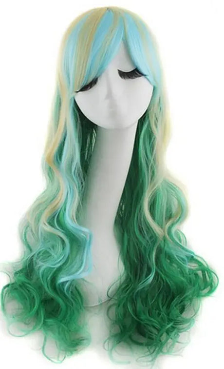 Lady Long Curly Wigs Fashion Cosplay Costume Hair