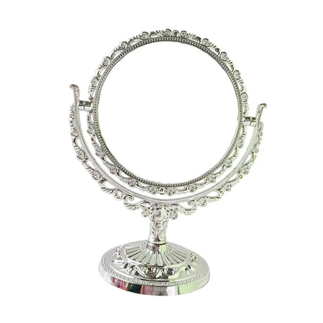 Tabletop Makeup Mirror Elegant Decorative Degree Rotation Desktop