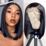 Brazilian Short Bob Wigs Bone Straight Wig