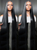 Rosabeauty 13X6 Straight Lace Front Wig Human Hair