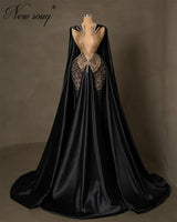 Gorgeous Black Beaded Evening Dresses Turkish Dubai Cape