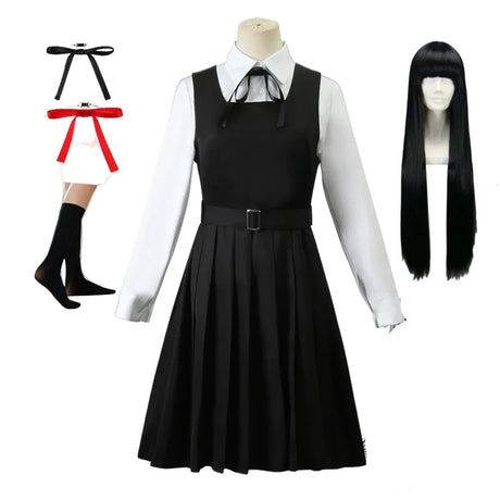 Anime Chainsaw Man Cosplay Mitaka Asa Costume Dress