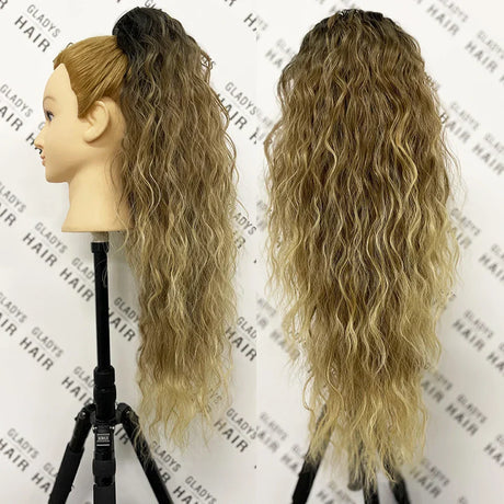 Curly Ponytail Extensions Clip In Synthetic Drawstring Ponytail