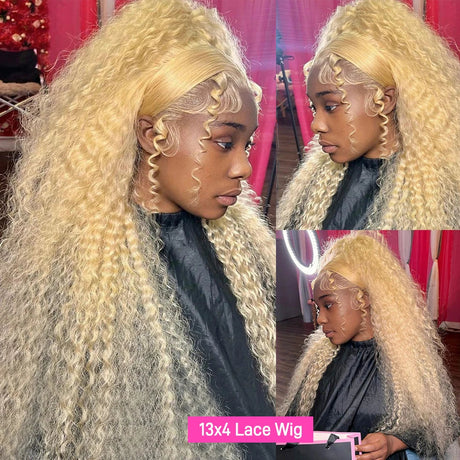 Honey Blonde Deep Wavex Hd Lace Frontal Wig