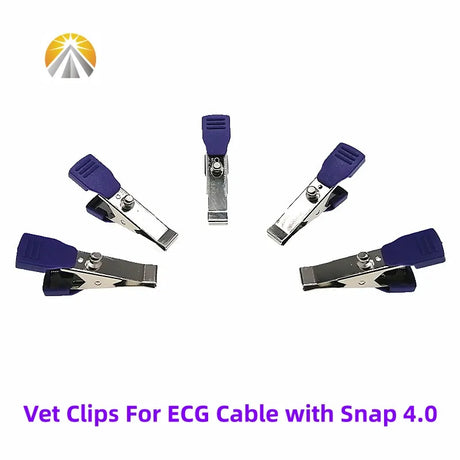 Multi-Function Veterinary Ecg Clip Ekg Clamp Electrodes For