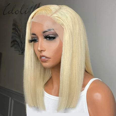 Bob Wig Lace Front Human Hair Wigs Straight