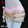 Belly Dance Belt For Women Chiffon Gold Coines