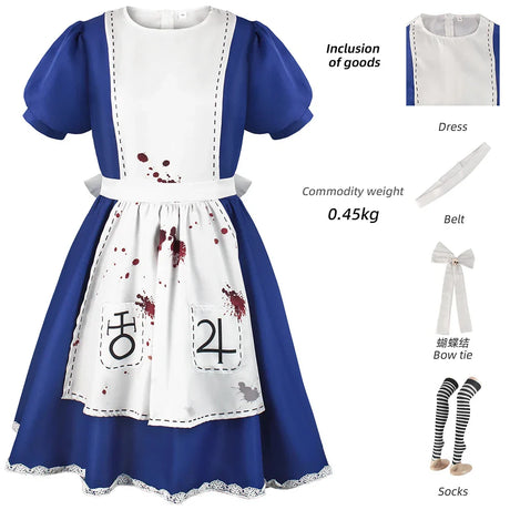 Game Alice: Madness Returns Cosplay Costume Alice Maid