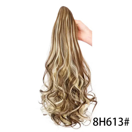 Ponytail Extension Wavy Curly Ponytail Hair Extension Synthetic