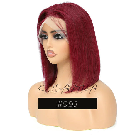 Lime Green Bob Lace Front Wigs Human Hair