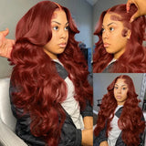 Brazilian Reddish Brown Hd Lace Front