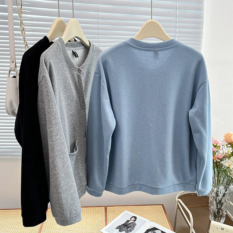 Womens Jacket Autumn Casual Clothing Fashion Solid Color