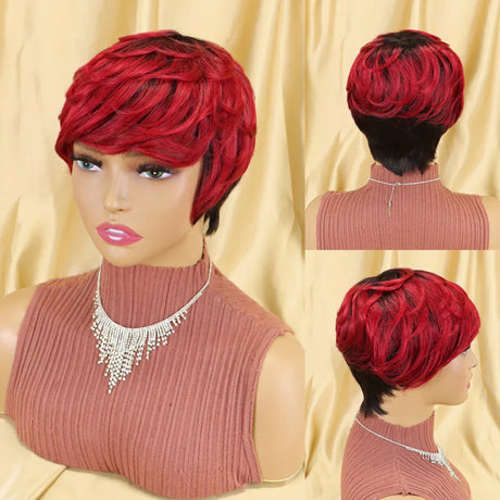 Straight Human Hair Wigs Short Bob Wig With