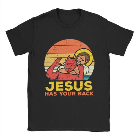 Jesus Has Your Back Jiu Jitsu Retro Christian