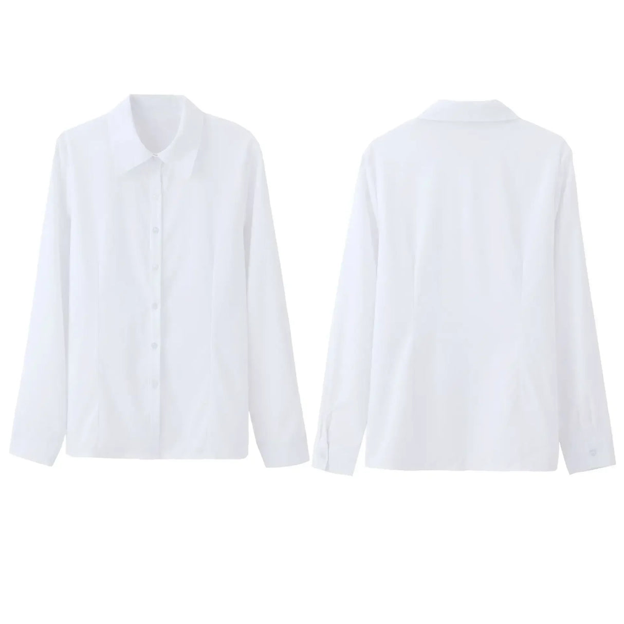 White Shirt Women Fashion Business Shirts Office Lady