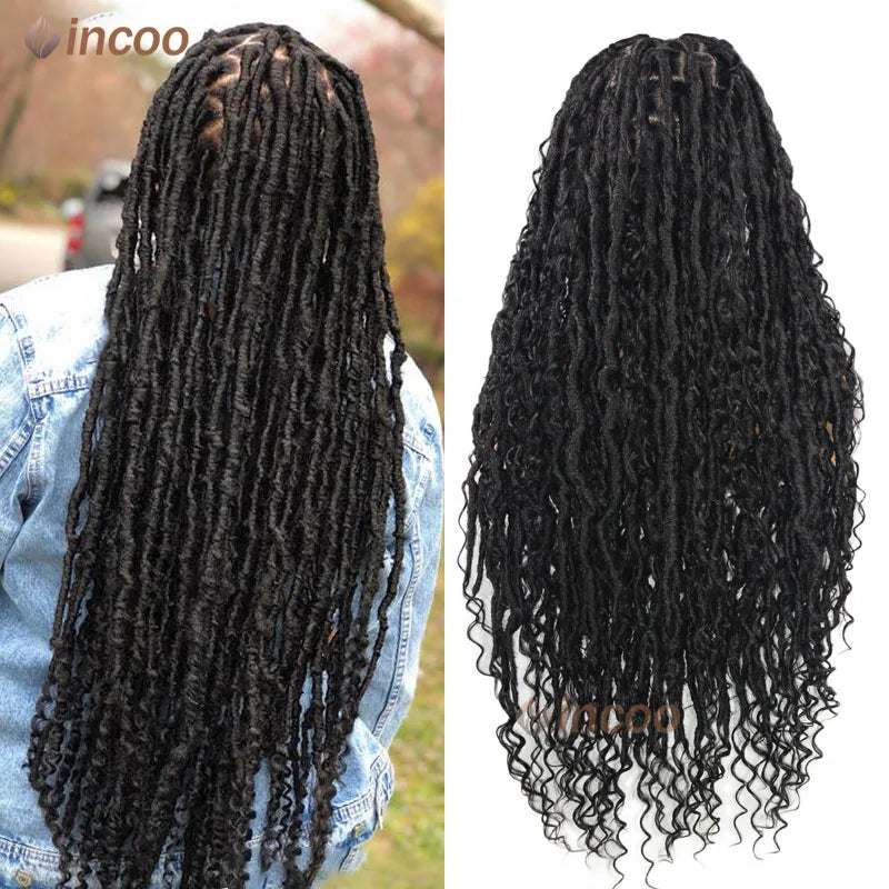 Synthetic Full Lace Front Wigs Locs Braided