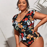 Y2K Floral Bikini Women Leopard Printed Swimwears Sexy
